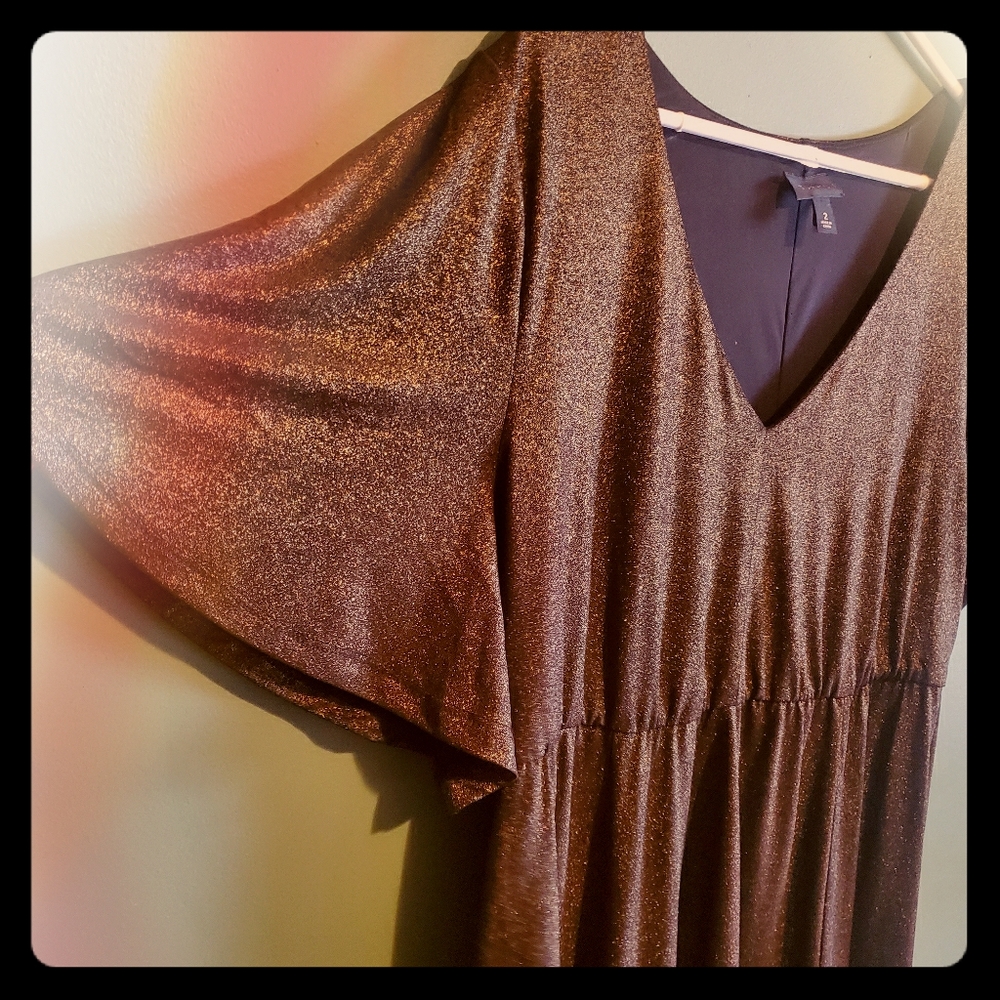 Torrid Gold Sparkle Dress